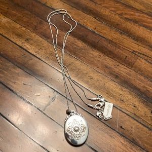 Brighton Silver Necklace with Intricate Pendant